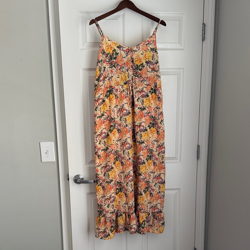 Floral Maxi Dress with Spaghetti Straps
